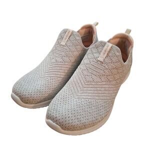 Skechers Women's Tan Sz 6.5 Slip-ons Air-Cooled Memory Foam Pink Inner SN149426